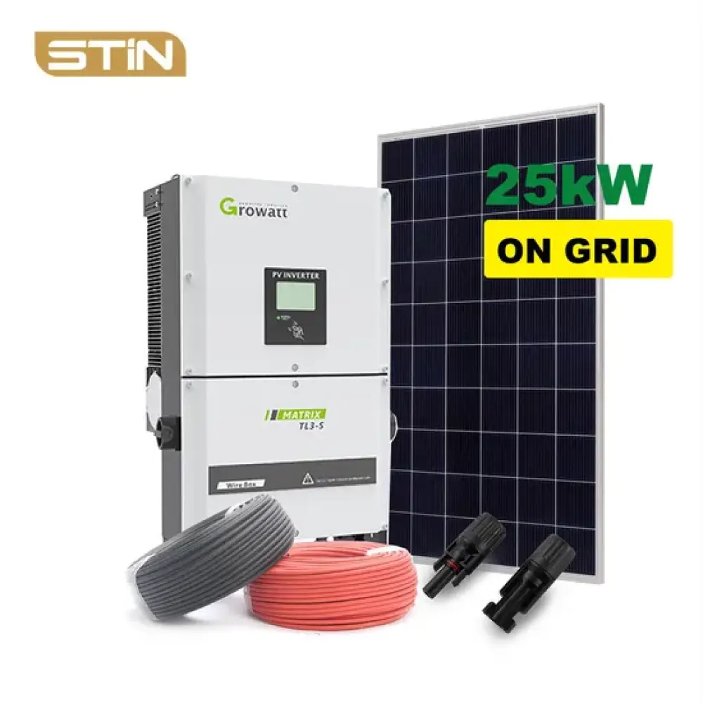 نظام كامل للألواح الشمسية الجديدة 25kw مجموعة نظام الطاقة الشمسية للاستخدام المنزلي