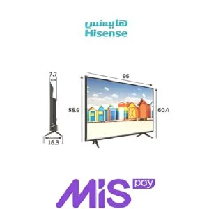 تلفزيون هايسنس 43 بوصة، FHD ، 2K ، نظام التشغيل VIDAA