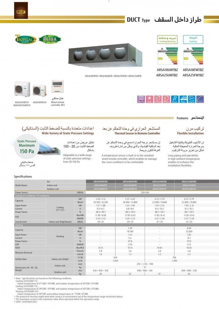 مكيف جنرال دكت 22900 وحدة ، بارد - الصورة 5